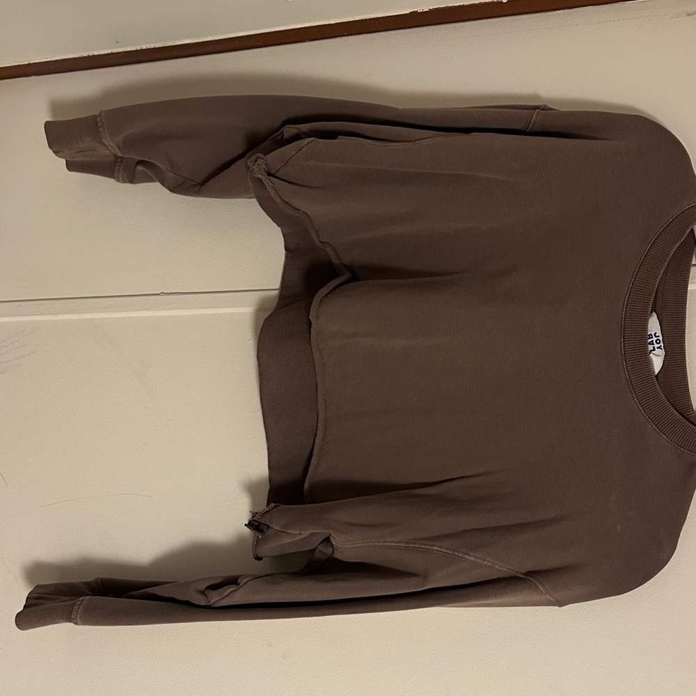 Brown cropped sweatshirt